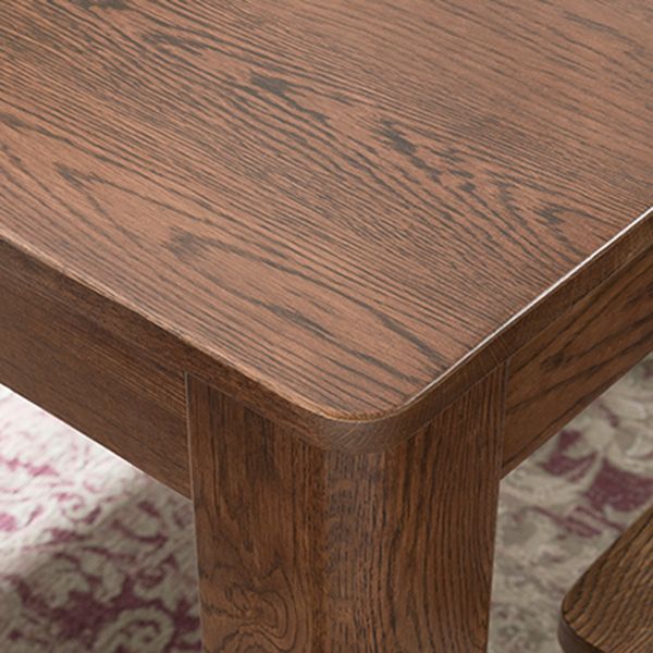 Contemporary Rectangle Dining Table Oak Solid Wood Table with 4 Legs for Kitchen Dinner Dining Room Clearhalo ' dining_table' 'Dining Tables & Seating' 'Dining Tables' 'furn' 'furn_dining_table' 'Furniture' 'furniture_dining_table' 'Kitchen & Dining Furniture' 'kitchen&dining_furn' 'kitchen' 'kitchen_dining_table' 1200x1200_b6945416-d3cf-4be8-8717-4ddcaf9938fe