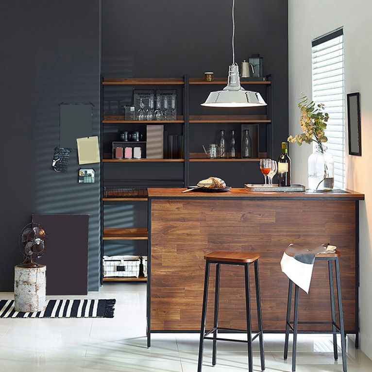Contemporary Style Wood Rectangle Bar Stool Table for Living Room Clearhalo 'Bar Furniture' 'Bar Tables' 'bar_tables' 'furn' 'furn_bar_tables' 'Furniture' 'Kitchen & Dining Furniture' 1200x1200_b694b4bd-d9cd-4ac2-962b-8fb8eecbee83