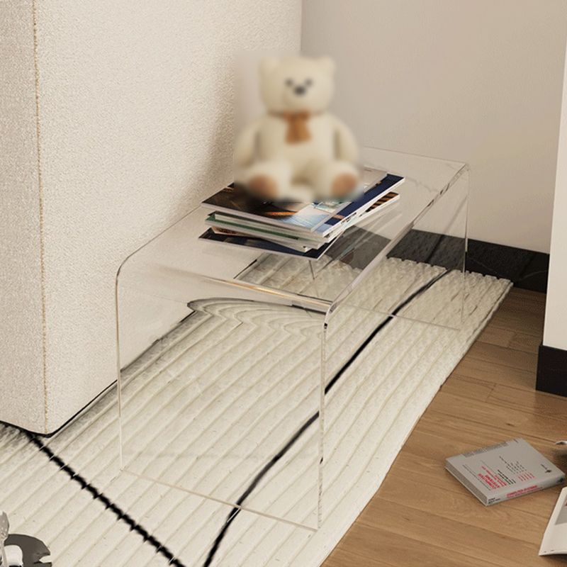 Tavolo laterale di accento di stile modernistico a forma rettangolare tavolo da estremità in plastica