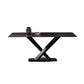 Black Stone Top Dining Table Set with Gray Chairs 1/4/5/7 Pieces Modern Dinette Set Clearhalo 'Dining Room Sets' 'Dining Tables & Seating' 'dining_room_set' 'furn' 'furn_dining_room_set' 'Furniture' 'Kitchen & Dining Furniture' 1200x1200_b6965e80-60a2-49cb-9223-8d26292f58b4