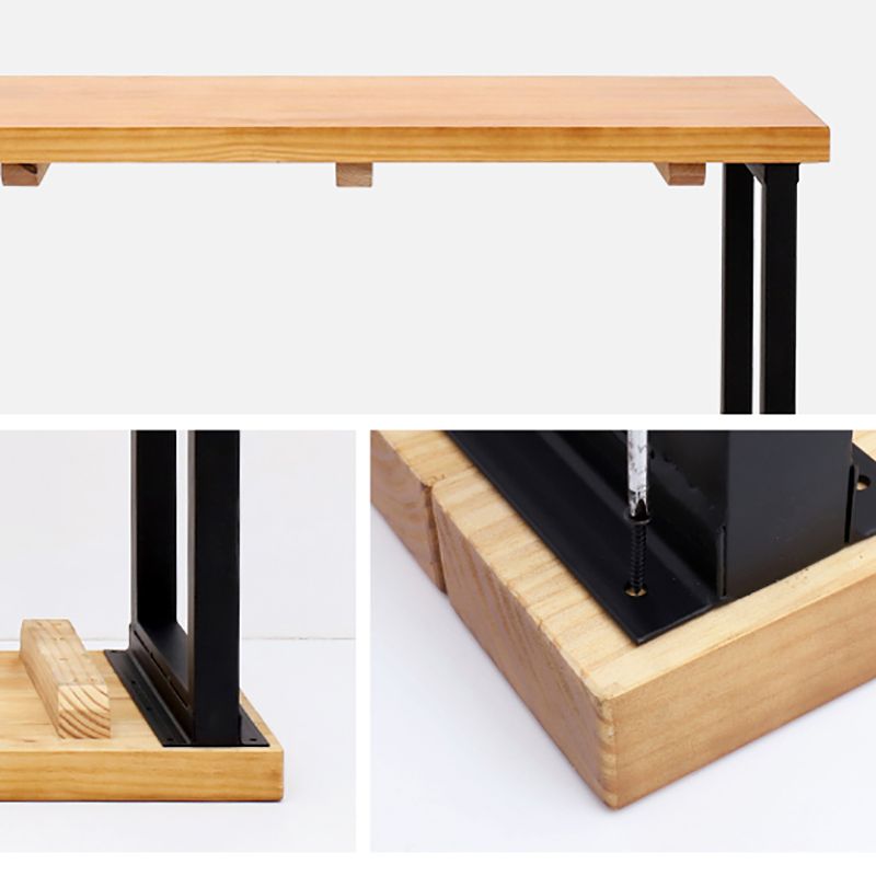 Footrest Outdoor Cocktail Bar Table Industrial Wood Rectangle Counter Table Clearhalo 'Bar Furniture' 'Bar Tables' 'bar_tables' 'furn' 'furn_bar_tables' 'Furniture' 'furniture_bar_tables' 'Kitchen & Dining Furniture' 1200x1200_b69910ce-a95e-42a1-aa52-af7522c7f442