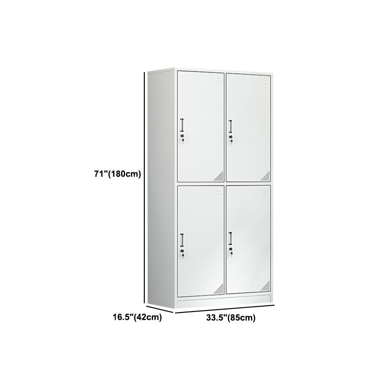 Modern Style Metal Wardrobe White Colour Wardrobe Closet for Home