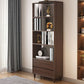 Modern Wooden Bookcase Standard Open Back Bookshelf with Drawers