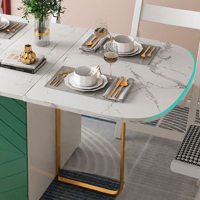59'' Wide Sintered Stone Top Dining Table Modern Foldable Oval Table with Trestle Base Clearhalo ' dining_table' 'Dining Tables & Seating' 'Dining Tables' 'furn' 'furn_dining_table' 'Furniture' 'furniture_dining_table' 'Kitchen & Dining Furniture' 'kitchen&dining_furn' 'kitchen' 'kitchen_dining_table' 1200x1200_b69bc627-a50c-4926-a8bc-94b611bdf1c4