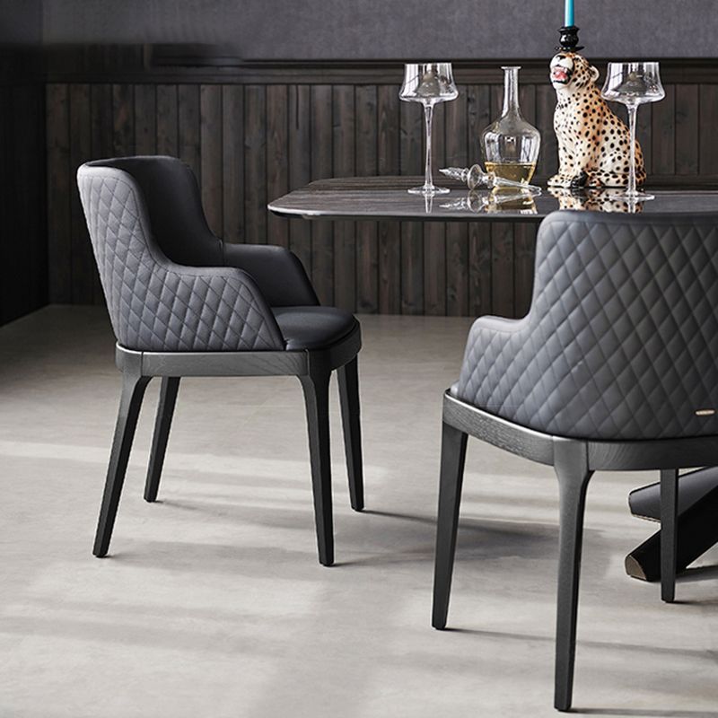 Ensemble de table en pierre fritté du rectangle moderne 1/4 pièces ensemble de restauration