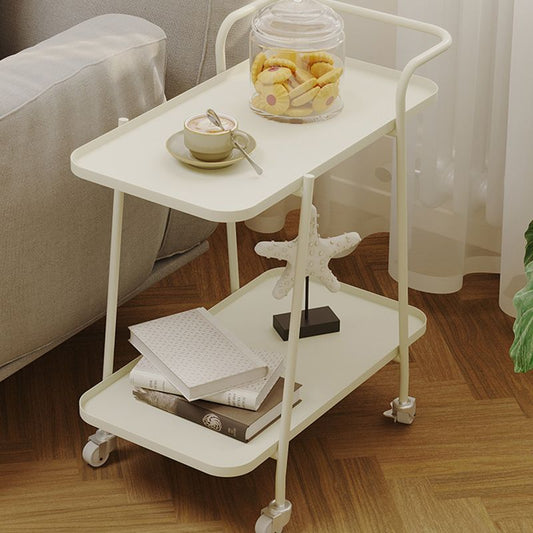 22"H Contemporary Corner Table Metal Double Tier Accent Side Table Clearhalo 'Coffee & Accent Tables' 'End & Side Tables' 'end_side_tables' 'furn' 'furn_end_side_tables' 'Furniture' 'Living Room Furniture' 1200x1200_b69c9a2d-16fb-44a4-8b4a-7c625e8b17c3