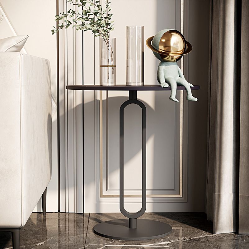 Modern Marble Top End Table Pedestal Round Sofa Side End Table for Living Room Clearhalo 'Coffee & Accent Tables' 'End & Side Tables' 'end_side_table' 'end_side_tables' 'furn' 'furn_end_side_tables' 'Furniture' 'furniture_end_side_table' 'Living Room Furniture' 1200x1200_b69d958e-1211-4bca-a8fa-aed48ed7f995