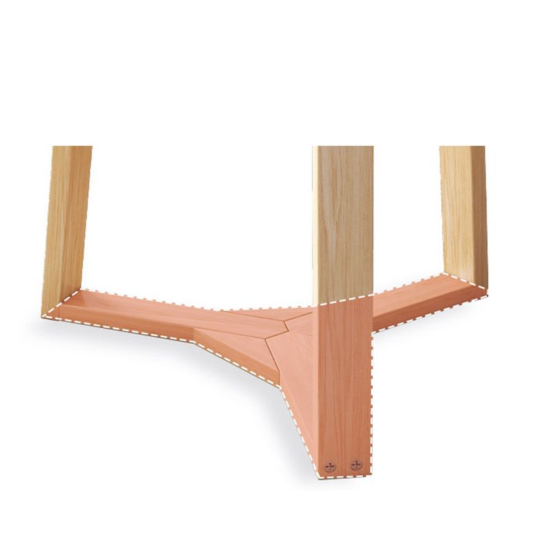 Contemporary Style Side End Table Wooden Round Sofa Side Accent Table