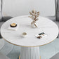 Minimalist Kitchen Standard Dining Table White Sintered Stone Dining Table with Pedestal Base Clearhalo ' dining_table' 'Dining Tables & Seating' 'Dining Tables' 'furn' 'furn_dining_table' 'Furniture' 'furniture_dining_table' 'Kitchen & Dining Furniture' 'kitchen&dining_furn' 'kitchen' 'kitchen_dining_table' 1200x1200_b69ee4f1-80b9-4b40-80a5-5549ee3708b9