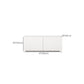 White Contemporary Media Console Engineered Wood TV Console   with Doors