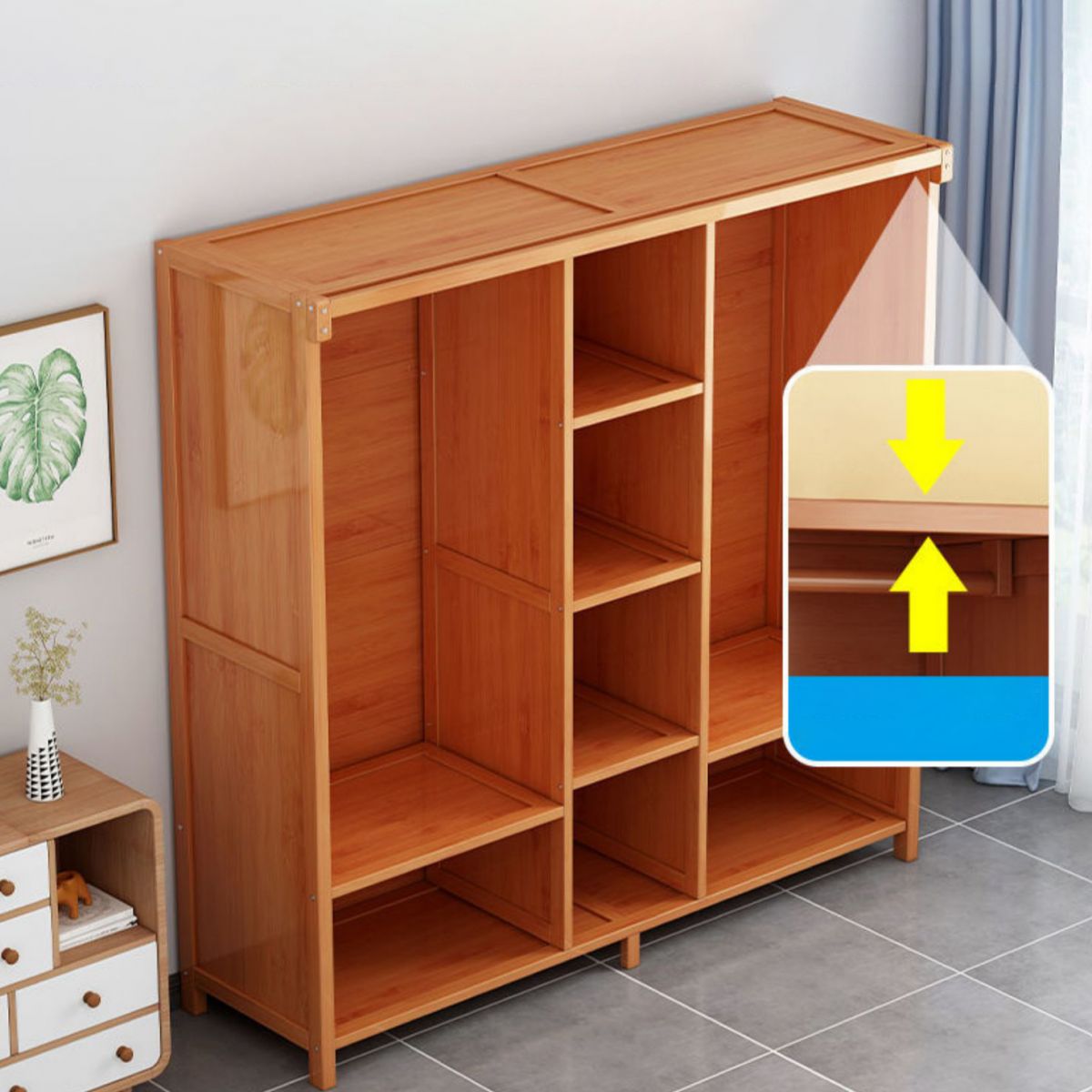 Armadio rettangolare Armadio Modern Style Casa armadio in legno