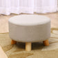 Contemporary Round Ottoman Footrest Plain Cotton Fade Resistant Sherpa Pouf Clearhalo 'furn' 'furn_ottomans_poufs' 'Furniture' 'Living Room Furniture' 'Ottomans & Poufs' 'ottomans_poufs' 1200x1200_b6a261be-c1da-4fb5-9df2-9d326bfb51e3