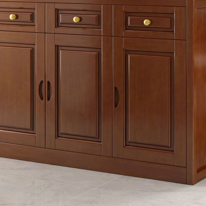 3-drawer Solid Wood Cabinet 15.74" Wide Accent Cabinet Doors Clearhalo 'Cabinets & Chests' 'cabinets_chests' 'furn' 'furn_cabinets_chests' 'Furniture' 'Living Room Furniture' 1200x1200_b6a3fd8f-43cd-4283-86a7-6d74331f8838