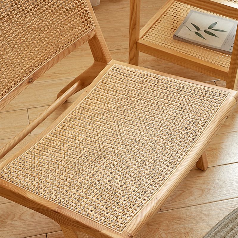 Solid Wood Armless Chair Woven Back Lounge Chair for Living Room Clearhalo 'Accent Chairs' 'accent_chairs' 'Chairs & Seating' 'furn' 'furn_accent_chairs' 'Furniture' 'Living Room Furniture' 1200x1200_b6a5e023-295c-4cc0-a9d6-7b59ff7ab9dc