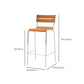 Contemporary Manufactured Wood Low Back Bar Stool with Footrest Clearhalo 'Bar Furniture' 'Bar Stools' 'bar_stools' 'furn' 'furn_bar_stools' 'Furniture' 'Kitchen & Dining Furniture' 1200x1200_b6a6dbd5-d9d3-4787-960c-c76f69e59130