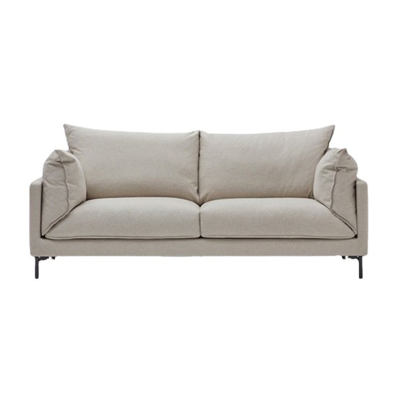 Contemporary Fabric Square Arm Loveseat Standard Loose Back Setee Clearhalo 'furn' 'furn_sofas' 'Furniture' 'furniture_sofas' 'kitchen' 'kitchen_sofas' 'Living Room Furniture' 'Sofa' 'sofas' 1200x1200_b6a6fc37-3fca-43d0-ae7d-e523f6b5dd41
