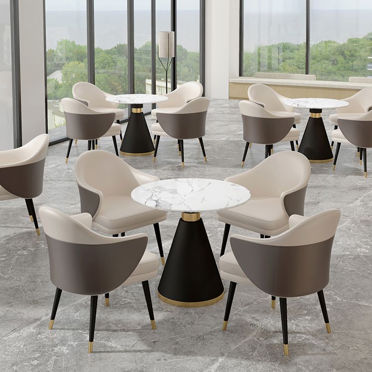 Scandinavian Kitchen Dining Room Set with Sintered Stone Top and Black Base Dining Furniture Clearhalo 'Dining Room Sets' 'Dining Tables & Seating' 'dining_room_set' 'furn' 'furn_dining_room_set' 'Furniture' 'furniture_dining_room_set' 'Kitchen & Dining Furniture' 'kitchen&dining_furn' 'kitchen' 1200x1200_b6a70629-bc3f-4a4c-b51a-4fb7836c8d53