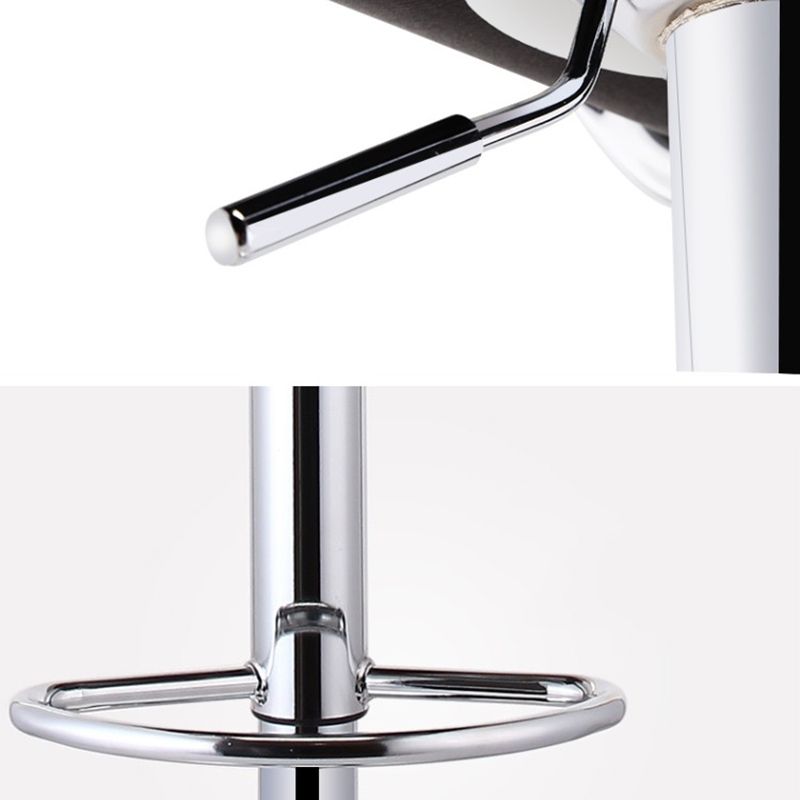 Plastic Adjustable Height Swivel Low Back Bar Stool with Footrest Clearhalo 'Bar Furniture' 'Bar Stools' 'bar_stools' 'furn' 'furn_bar_stools' 'Furniture' 'Kitchen & Dining Furniture' 1200x1200_b6a751ae-cae0-45a0-8954-782dd3900f7c