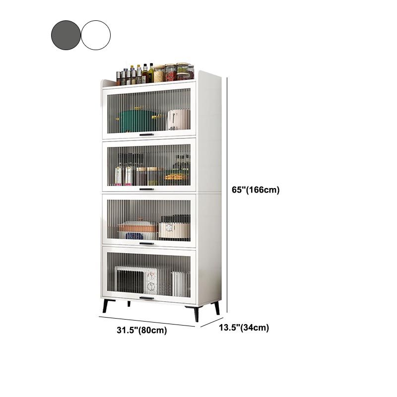 Wood Dining Server Modern Server with Glass Doors for Living Room Clearhalo 'buffet_sideboard' 'Buffets & Sideboards' 'furn' 'furn_buffet_sideboard' 'Furniture' 'Kitchen & Dining Furniture' 1200x1200_b6a793d3-8d2a-4601-bd60-223e3dbe54b9