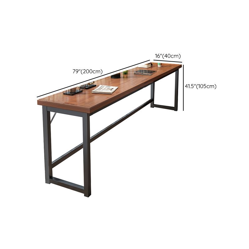 Rectangle Manufactured Wood Bistro Table Modern Pub Table with Metal Frame Clearhalo 'Bar Furniture' 'Bar Tables' 'bar_tables' 'furn' 'furn_bar_tables' 'Furniture' 'Kitchen & Dining Furniture' 1200x1200_b6a7bf7f-103d-445f-a739-0a12b074aefa