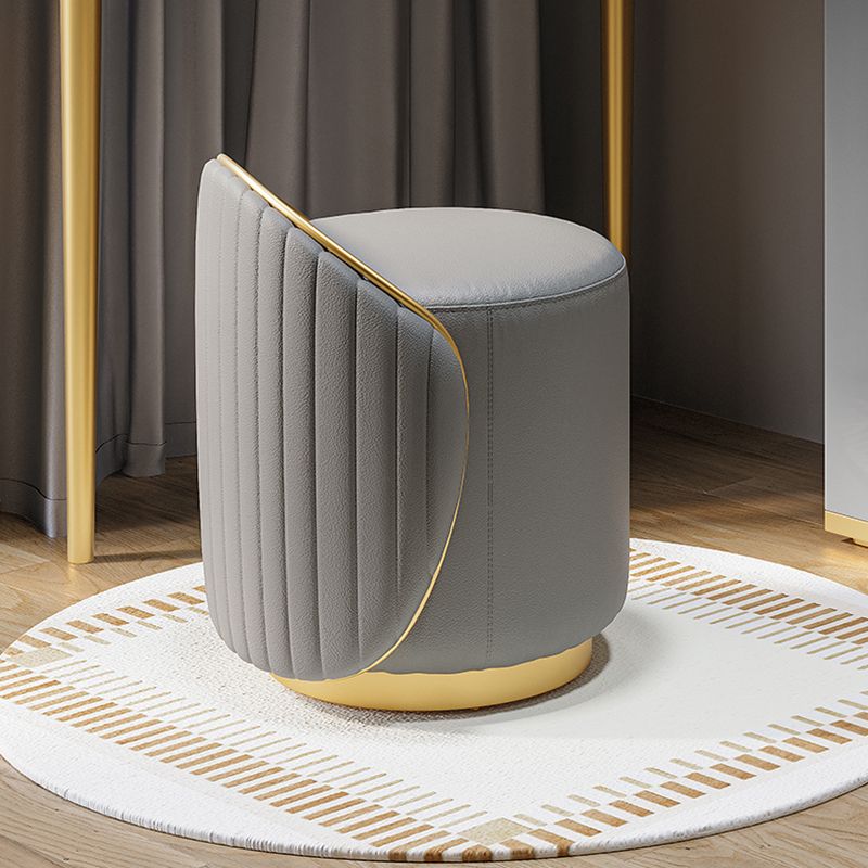 Glam Dressing Table Stool Set with Drawers, Slate Top Makeup Vanity Set