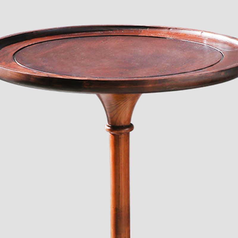 Tableau latérale rustique en bois rond en bois 25,5 "/27,5" Table de l'extrémité du piédestal de haut