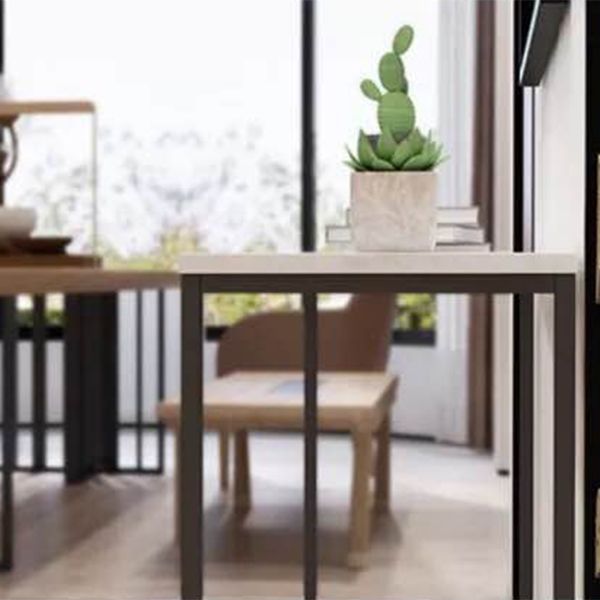 29.53" Tall Marble Console Table Modern Frame Base Accent Table for Hall Clearhalo 'Console Tables' 'console_tables' 'Entry & Mudroom Furniture' 'furn' 'furn_console_tables' 'Furniture' 1200x1200_b6ae6b8b-789a-42da-8c2d-b9615dc59b42