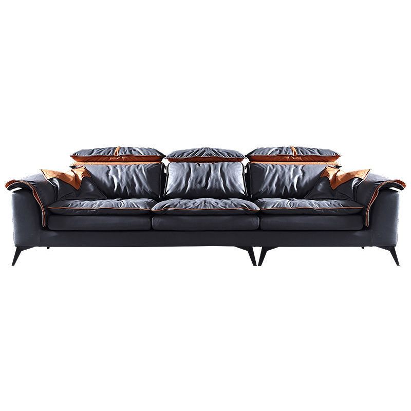 Grey Modern Tufted Sofa & Chaise Stain Resistant Sectional 41.33" H Clearhalo 'furn' 'furn_sectionals' 'Furniture' 'Living Room Furniture' 'Sectionals' 1200x1200_b6ae89c0-e9bb-48c2-8f45-d01500ec73bc