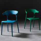 Scandinavian Plastic Dining Arm Chairs Home Open Back Armchairs (Set of 4) Clearhalo ' kitchen&dining_furn' 'Dining Chairs' 'Dining Tables & Seating' 'dining_chair' 'furn' 'furn_dining_chair' 'Furniture' 'furniture_dining_chair' 'Kitchen & Dining Furniture' 'kitchen' 1200x1200_b6af3564-33b7-4dcc-9ec3-a0da33c6eadc