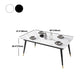 Glam Rectangle 1/3/4/5/7 Pieces Dinette Set Metal Legs Indoor Dining Table Set Clearhalo 'Dining Room Sets' 'Dining Tables & Seating' 'dining_room_set' 'furn' 'furn_dining_room_set' 'Furniture' 'Kitchen & Dining Furniture' 1200x1200_b6b2730c-842a-4d34-aee9-f456bb9fcd1b