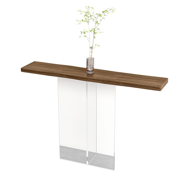 Console rettangolo contemporanea acrilica con console 11,8 ".