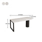 Free Form Dining Table Contemporary Table with Double Pedestal Base for Kitchen Clearhalo ' dining_table' 'Dining Tables & Seating' 'Dining Tables' 'furn' 'furn_dining_table' 'Furniture' 'furniture_dining_table' 'Kitchen & Dining Furniture' 'kitchen&dining_furn' 'kitchen' 'kitchen_dining_table' 1200x1200_b6b43f36-d572-4667-8b36-d8fecd55dc30