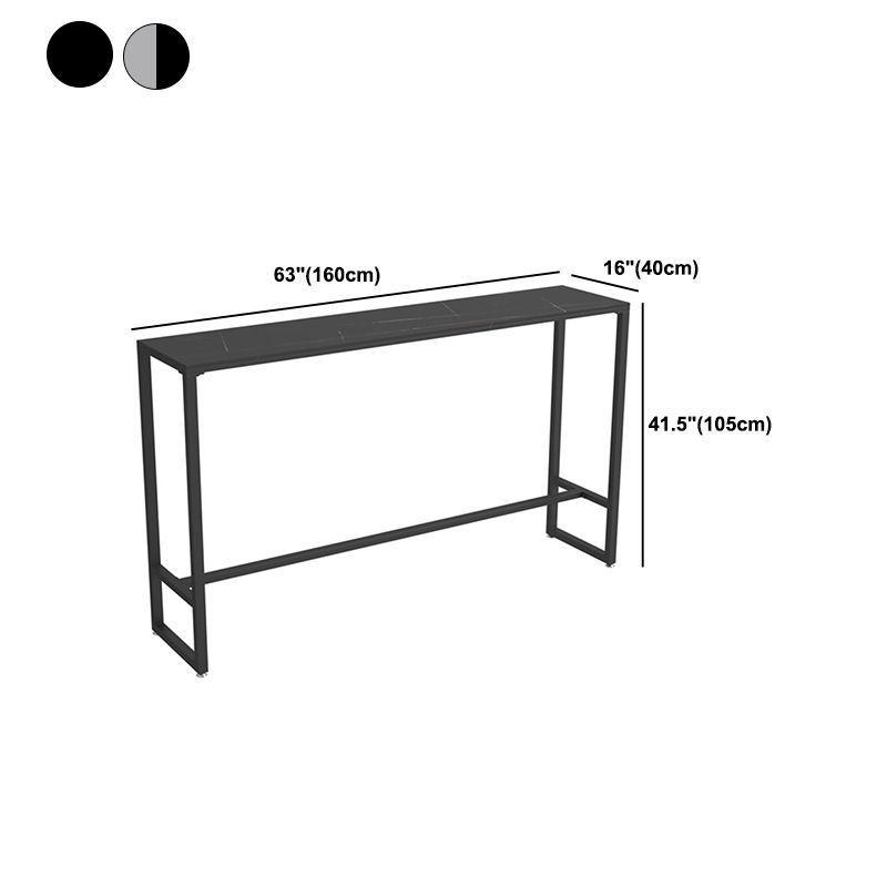 Tavolo da barre di pietra sinterizzato di sinterizzazione tavolo da pranzo rettangolo per soggiorno da cucina