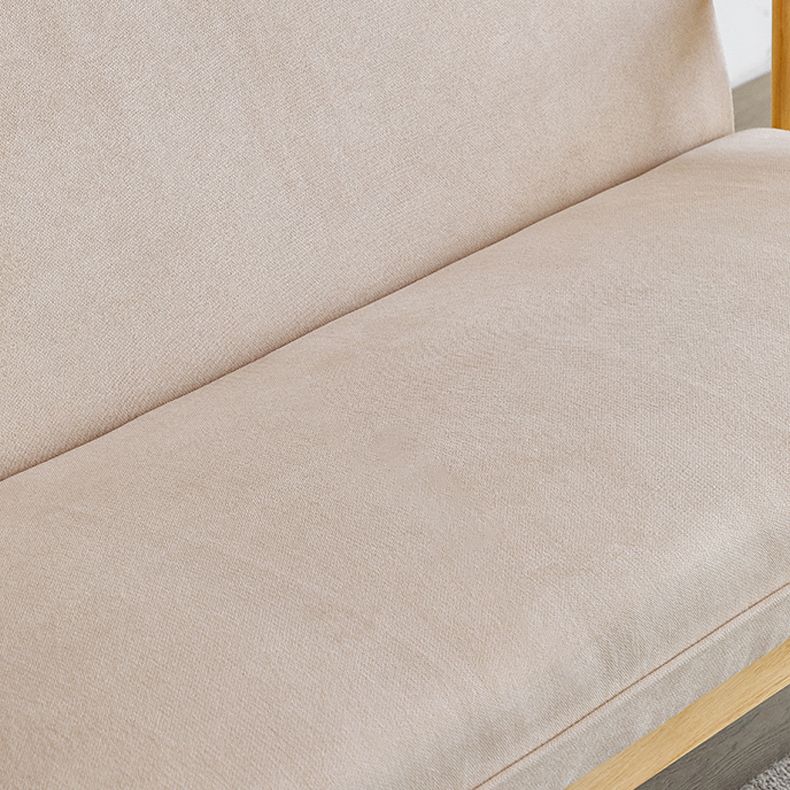 Contemporary Square Arm Sofa 31.49" High Linen Sofa with Tight Back