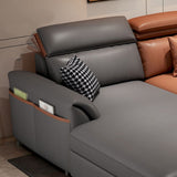 FAUX CUIR HIGH BACK PLING TOP TOP ARMELLE avec rangement et chaise