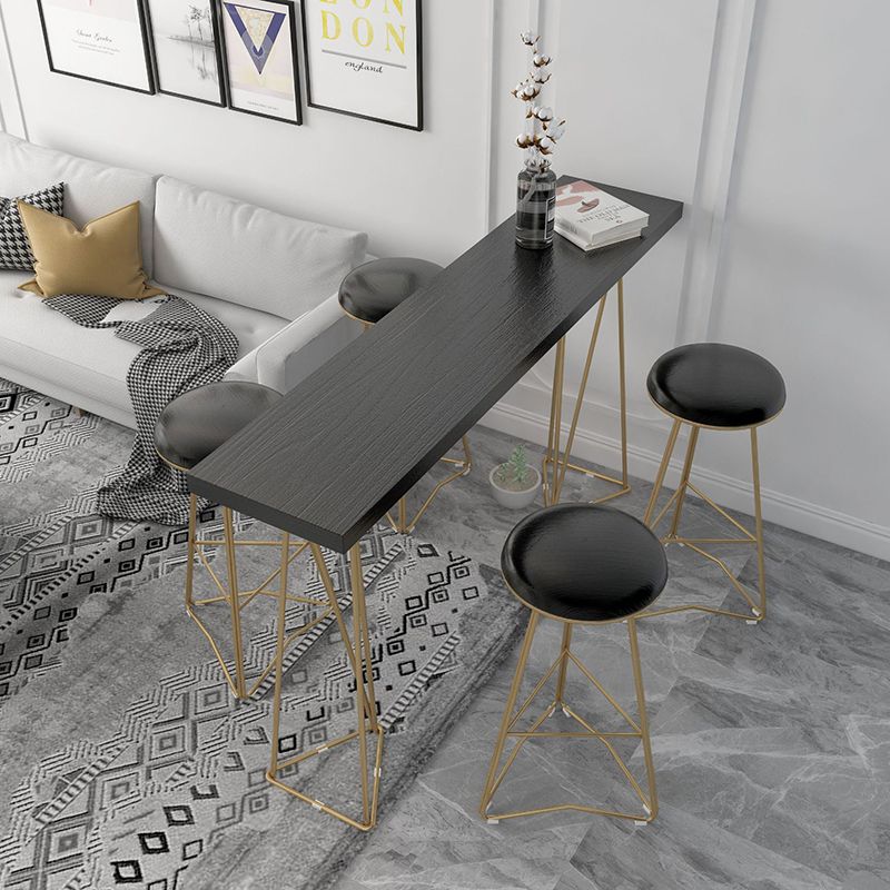 Traditional Luxury Dining Table Solid Wood Bar Table Rectangle Bar Table Clearhalo 'Bar Furniture' 'Bar Tables' 'bar_tables' 'furn' 'furn_bar_tables' 'Furniture' 'Kitchen & Dining Furniture' 1200x1200_b6b5bbae-8d1e-4346-af00-52b96e5f96e7