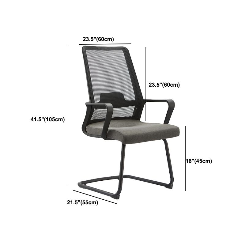 Contemporary Breathable Air Grid Office Chair Microfiber Task High Back Chair Clearhalo 'furn' 'furn_office_chair' 'Furniture' 'Office Chairs' 'Office Furniture' 'office_chair' 1200x1200_b6b8c3e7-cf00-4ae9-b414-5c52d1689ec3