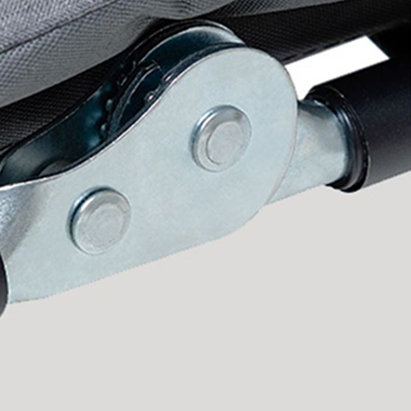 Sedia reclinabile al coperto di metallo contemporaneo standard di colore solido con gambe