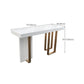 Faux Marble Bistro Bar Table Rectangle White Bar Table for Home Clearhalo 'Bar Furniture' 'Bar Tables' 'bar_tables' 'furn' 'furn_bar_tables' 'Furniture' 'Kitchen & Dining Furniture' 1200x1200_b6b99d1b-6d46-409f-a5b3-17514c2dc60e