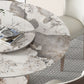 Ensemble de table à manger ronde moderne 1/2/5/9 pièces avec plateau en pierre frittée