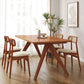 Dinner Kitchen Table Dining Room Rectangle Wood Top Dining Table