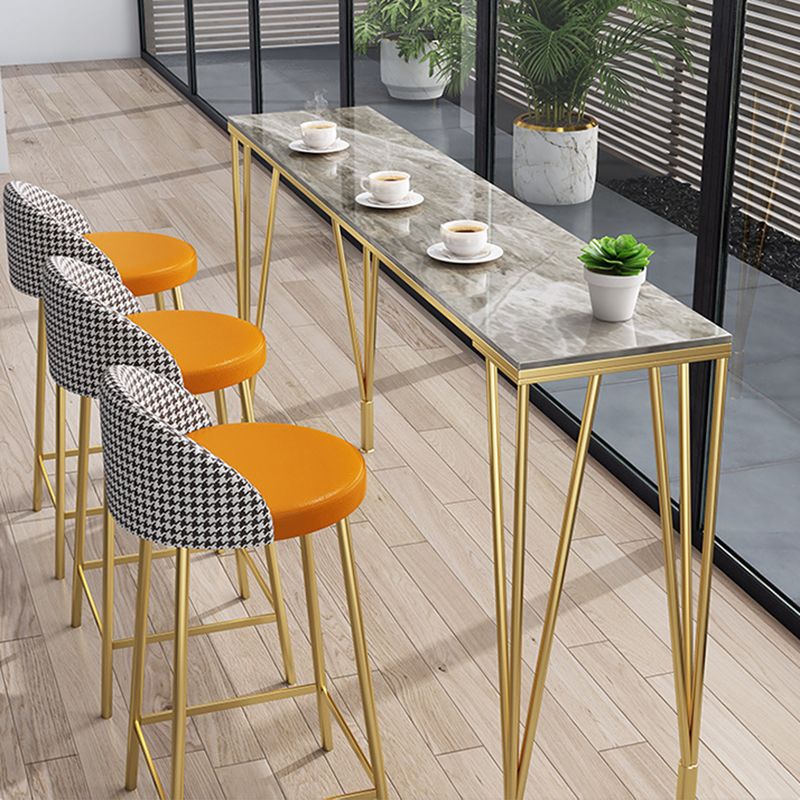 Tavolo da pranzo industriale di rettangolo di pietra sinterizzata con 4 gambe