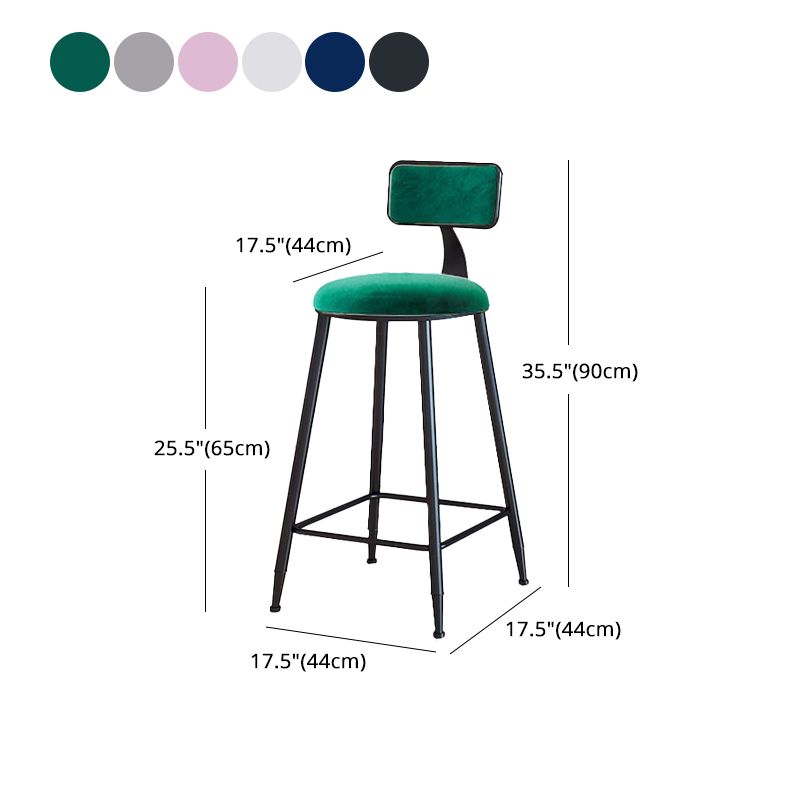 Black Upholstered Counter Stools Low Back Scandinavian Bar Stools (Set of 3) Clearhalo 'Bar Furniture' 'Bar Stools' 'bar_stools' 'furn' 'furn_bar_stools' 'furniture_bar_stools' 'Kitchen & Dining Furniture' 'kitchen&dining_furn' 'kitchen' 'kitchen_furn' Furniture' 1200x1200_b6bff27c-1105-42e9-8535-d5a8b3b8532f