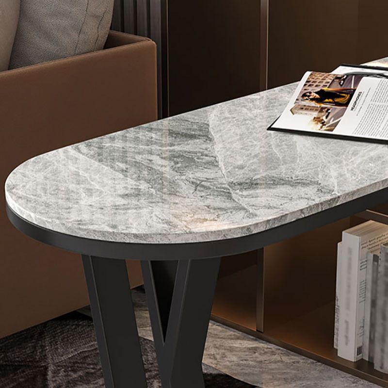Industrial Style Bar Table Artificial Stone Top 42-inch Height Pub Table for Dining Room Clearhalo 'Bar Furniture' 'Bar Tables' 'bar_tables' 'furn' 'furn_bar_tables' 'Furniture' 'furniture_bar_tables' 'Kitchen & Dining Furniture' 'kitchen&dining_furn' 'kitchen' 1200x1200_b6c0d70c-4d1f-4ece-a73a-c3a0064c1934