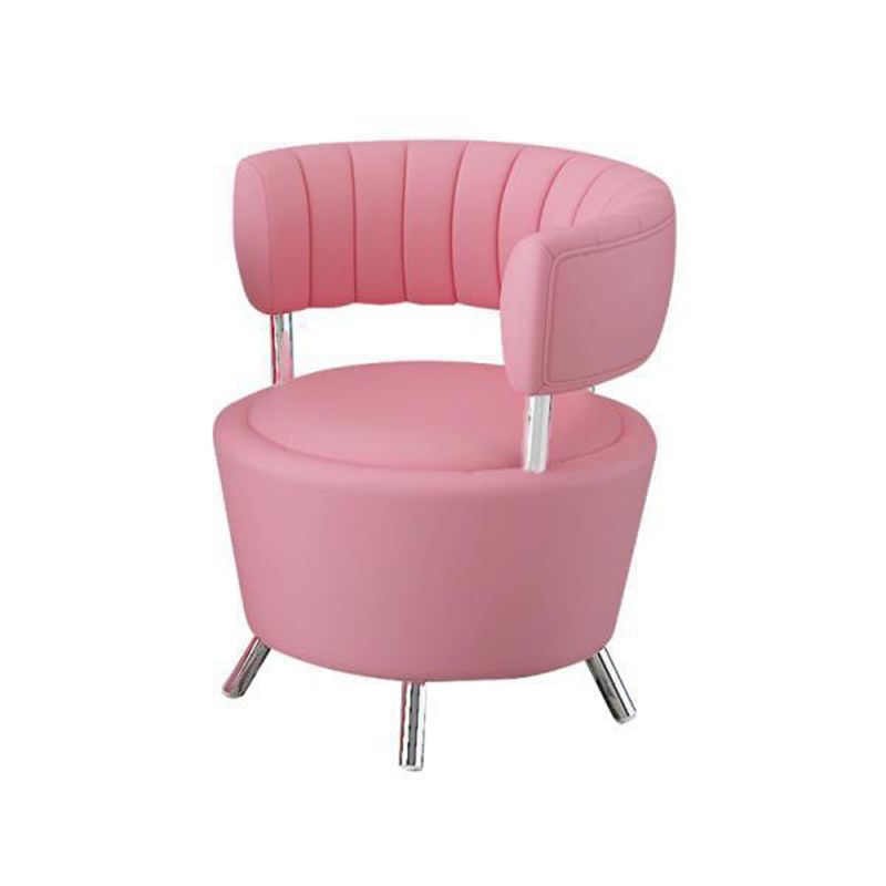 Chaise en cuir fausse 25,19 "L x 23,22" W x 27,55 "H Chaise sans bras