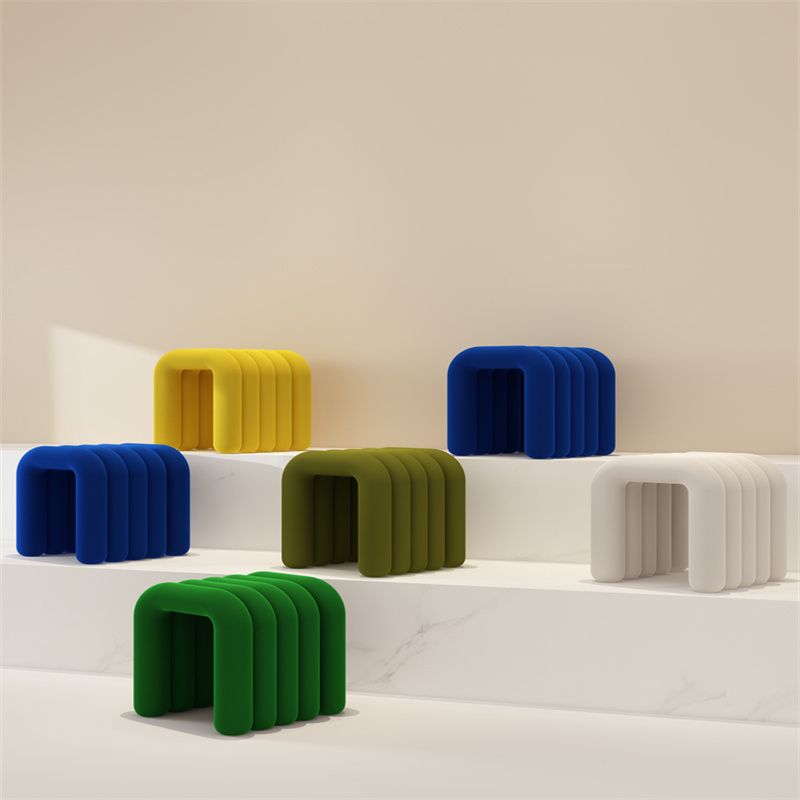 Moderner Essstuhl Samt offener Nebenstuhl für Esszimmer