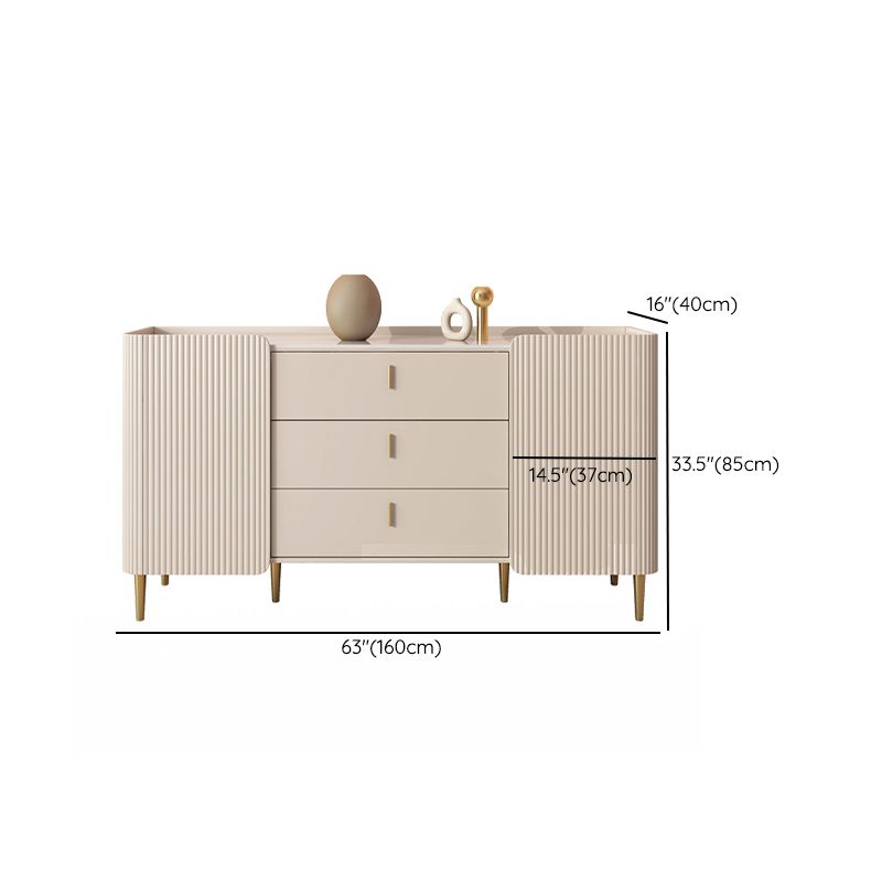 Contemporary Sideboard Stone Sideboard Cabinet with Doors for Kitchen Clearhalo 'buffet_sideboard' 'Buffets & Sideboards' 'furn' 'furn_buffet_sideboard' 'Furniture' 'Kitchen & Dining Furniture' 1200x1200_b6c9c4f9-a94f-4f77-aa54-ccbea2159b56