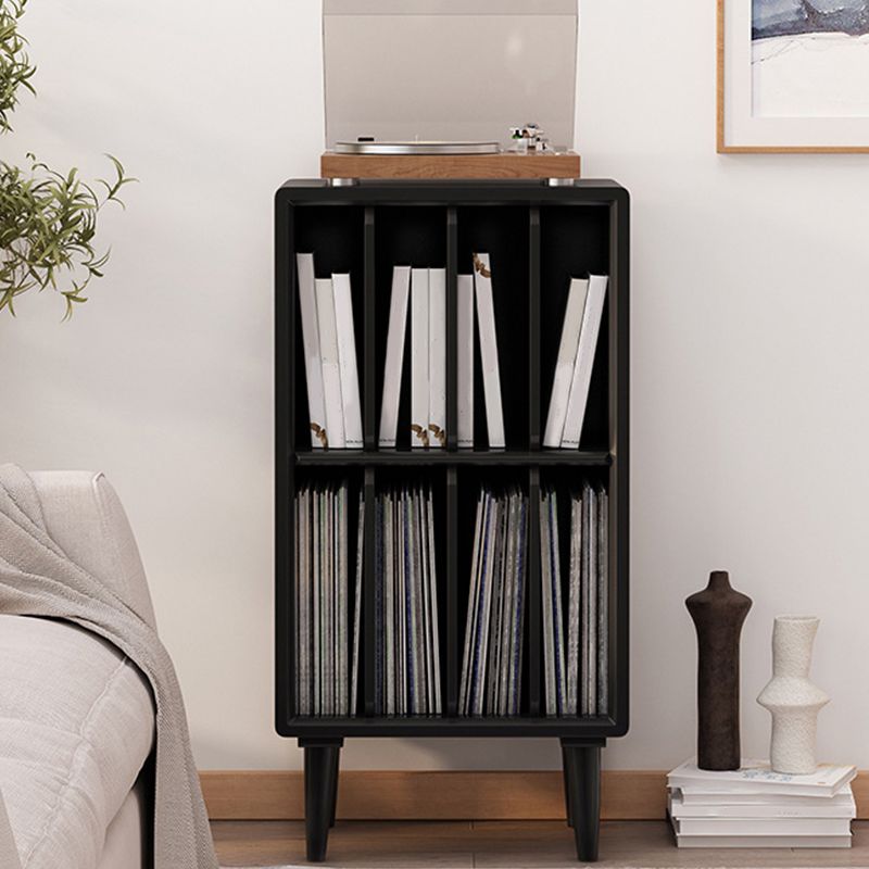 Modern Wooden Bookcase Closed Back Standard Bookshelf with Shelves