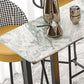 Table de pub rectangulaire de 41 pouces, hauteur de bar industrielle, pour l'extérieur