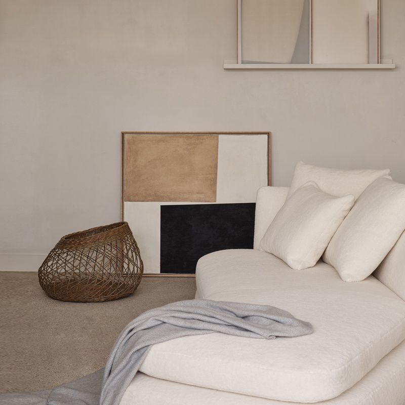 Chaise longue francese con braccioli svasati, sedia con un bracciolo per soggiorno